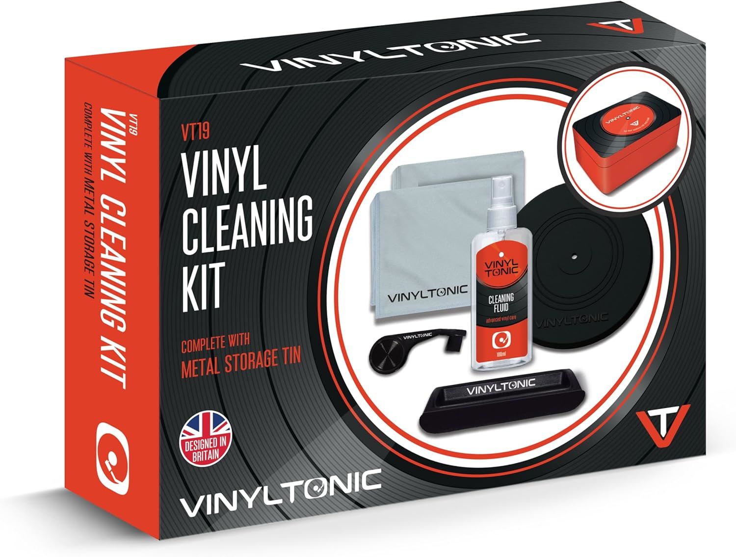 VINYL TONIC PLAK TEMİZLEME KİTİ VT19  (METAL KUTULU)