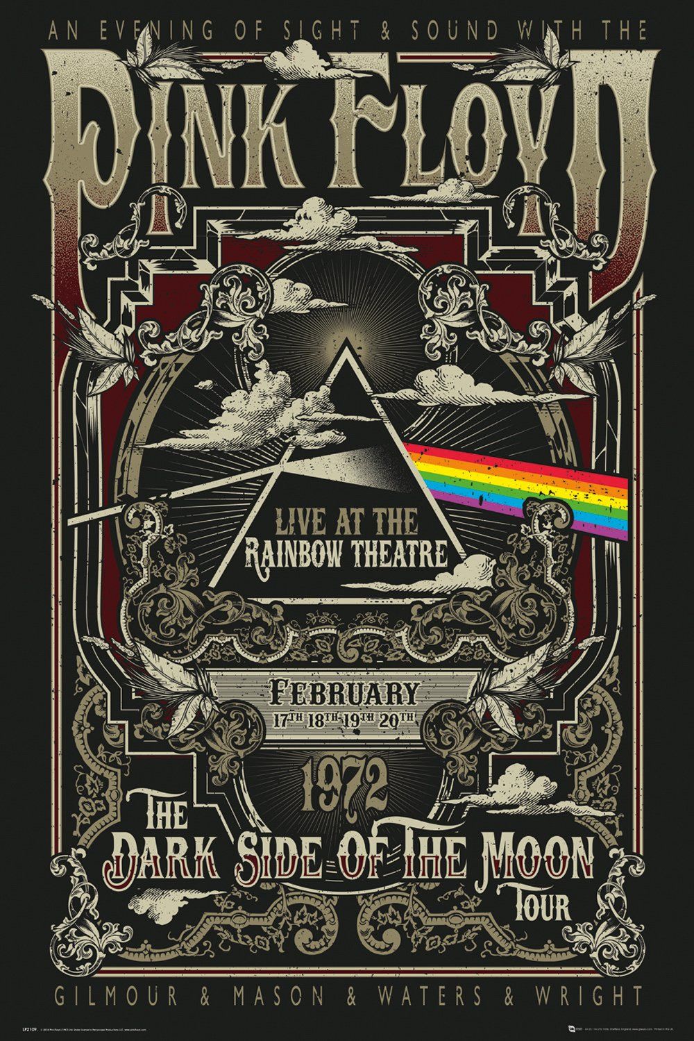 PINK FLOYD RAINBOW THEATRE MAXI POSTER