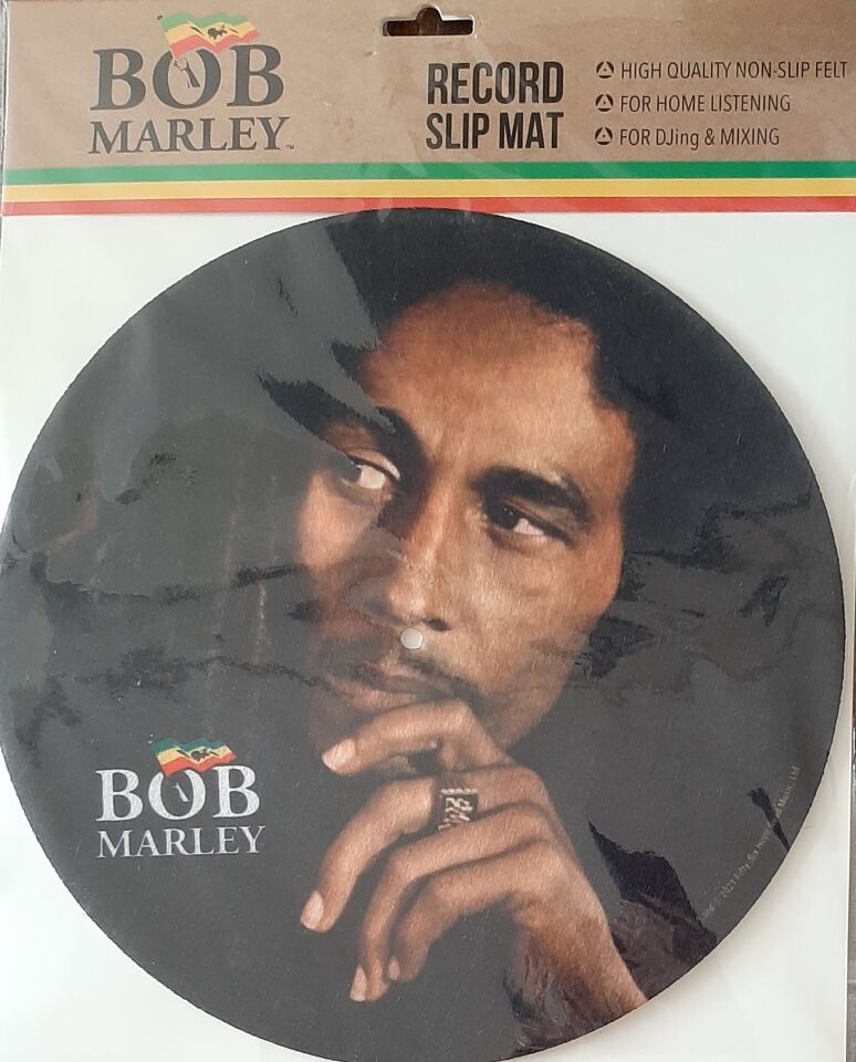 BOB MARLEY  BASKILI SİYAH PİKAP KEÇESİ (SLIPMAT)