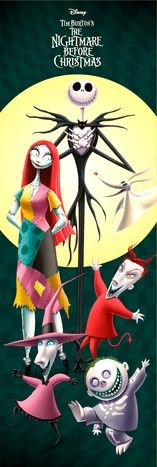 NIGHTMARE BEFORE CHRISTMAS DOOR POSTER (İTHAL)
