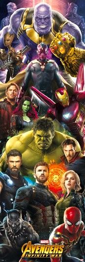 MARVEL AVENGERS INFINITY WAR DOOR POSTER (İTHAL)