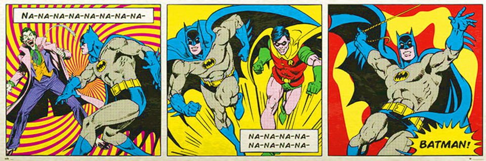 DC COMICS BATMAN TRIPTICO  DOOR POSTER (İTHAL)