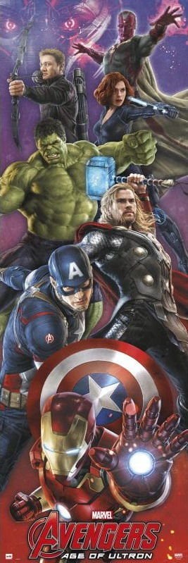 AVANGERS AGE OF ULTRON  DOOR POSTER (İTHAL)