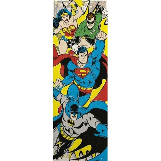 DC COMICS HEROES  DOOR POSTER (İTHAL)