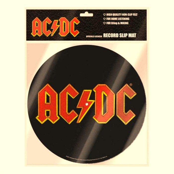 AC DC LOGO (KIRMIZI ) BASKILI PİKAP KEÇESİ (SLIPMAT)