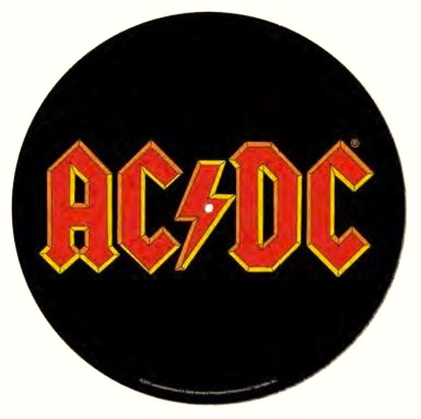 AC DC LOGO (KIRMIZI ) BASKILI PİKAP KEÇESİ (SLIPMAT)