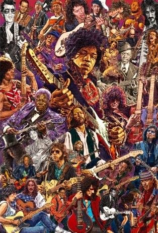 LEGENDARY GUITARISTS MAXI POSTER (İTHAL)