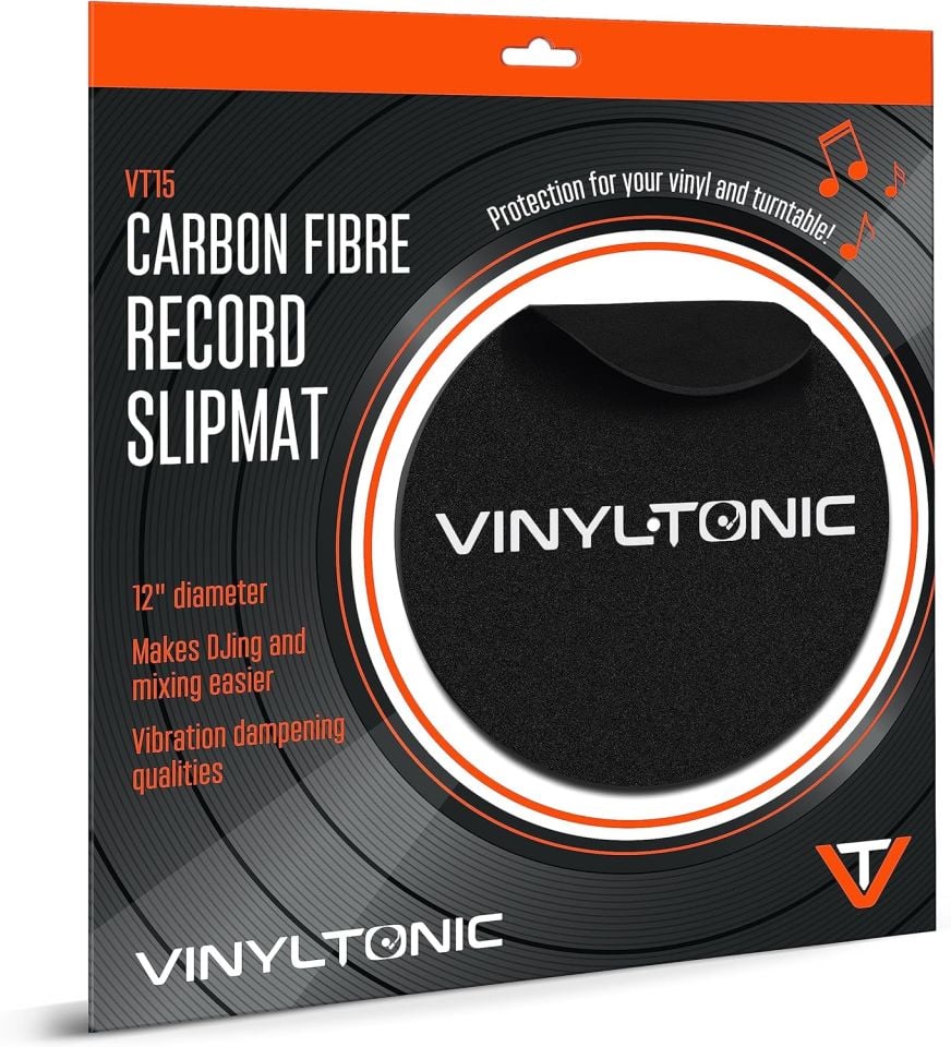 VINYL TONIC 12'' KARBON FIBRE PLAK KEÇESİ (TEKLİ)