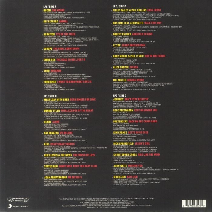 ROCK  THE 80S COLLECTION  (2LP)