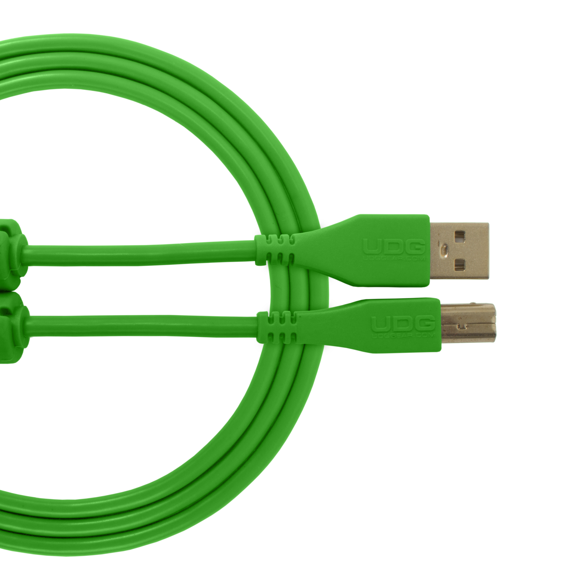 UDG SES KABLOSU  USB 2.0 A-B YEŞİL DÜZ (1metre)