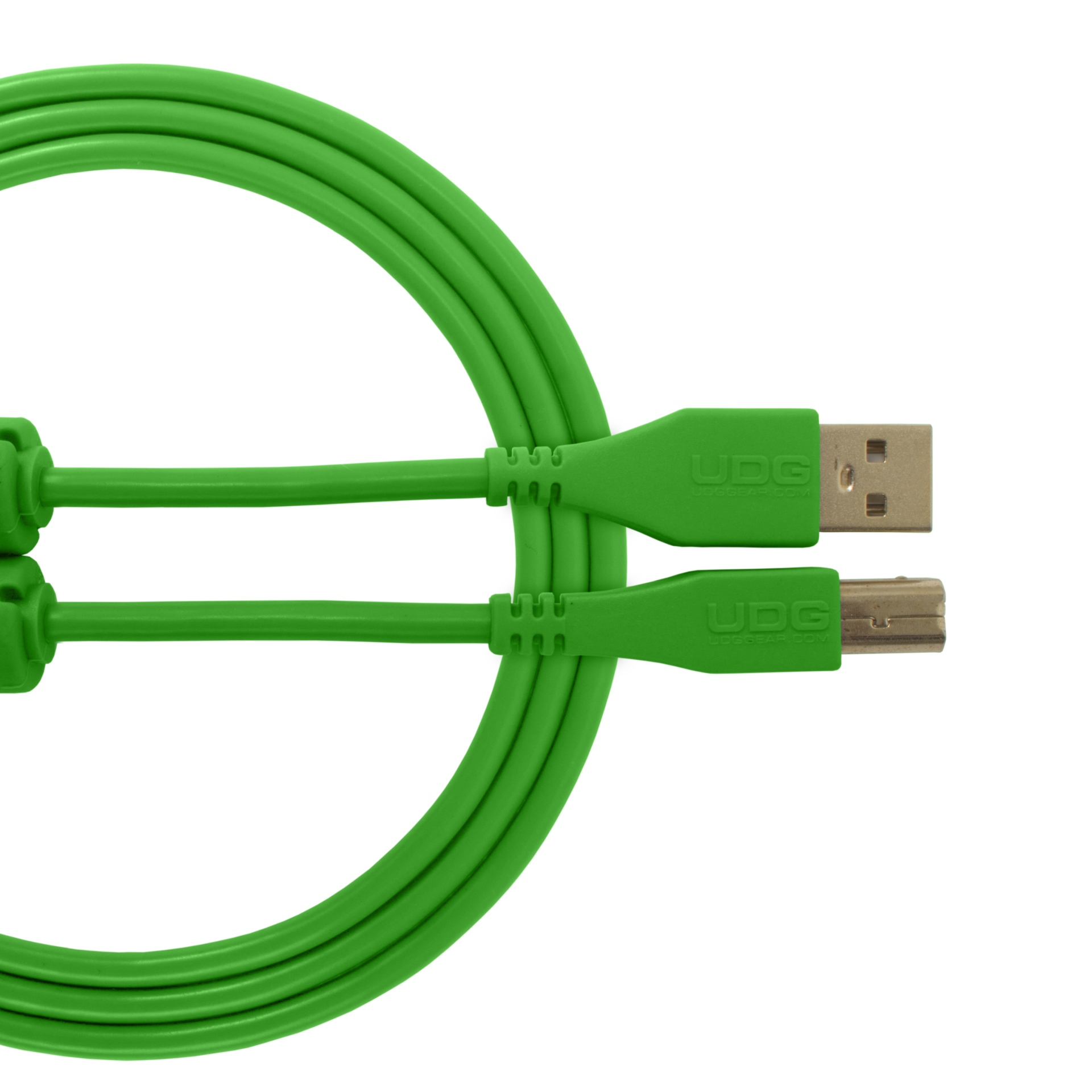 UDG SES KABLOSU  USB 2.0 A-B YEŞİL DÜZ (1metre)