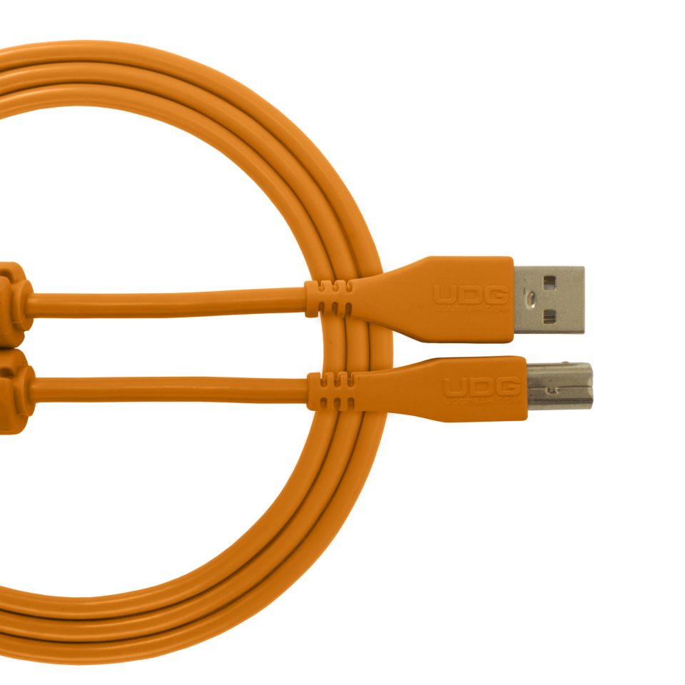 UDG SES KABLOSU USB 2.0 A-B  TURUNCU  DÜZ (1metre)