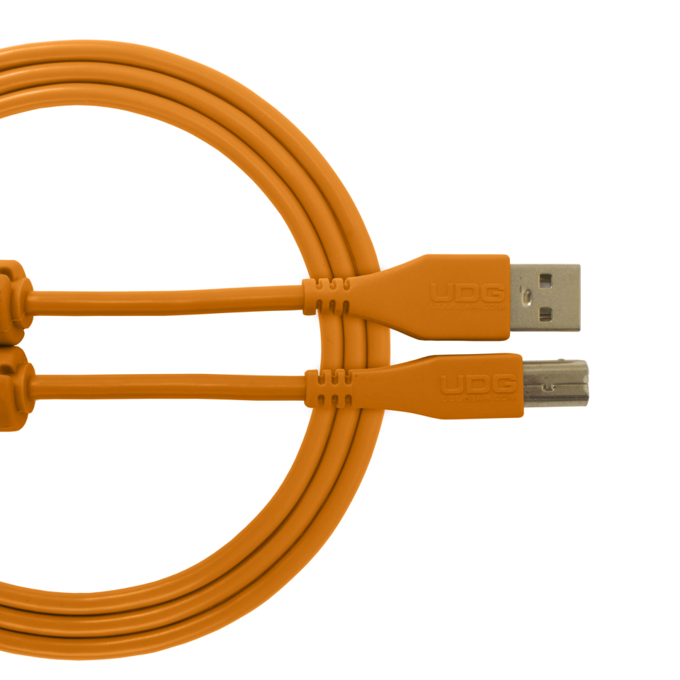 UDG SES KABLOSU USB 2.0 A-B  TURUNCU  DÜZ (1metre)