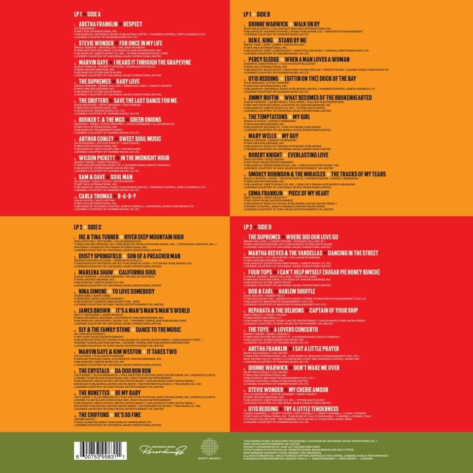 60 'S SOUL CLASSICS  ( 2LP)