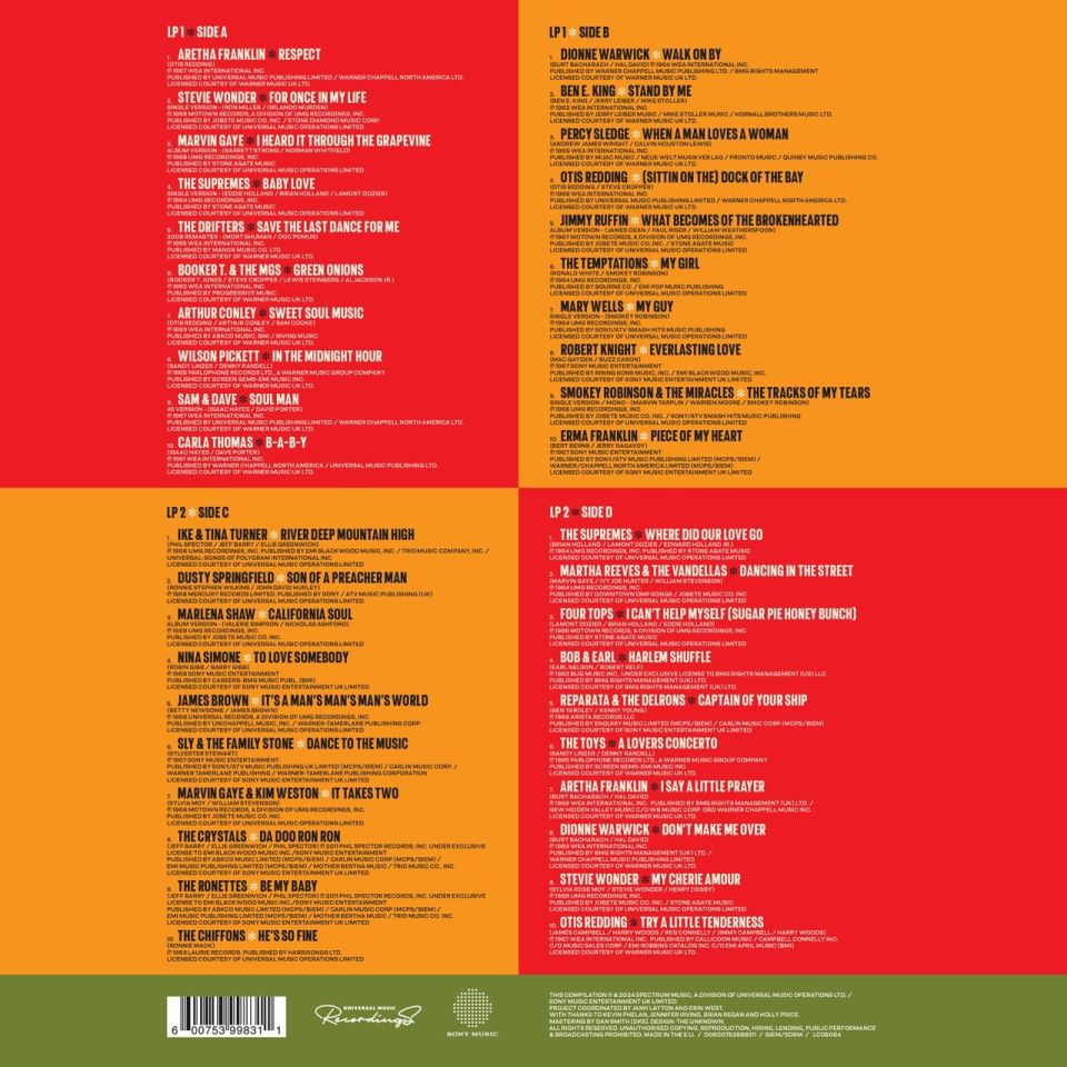 60 'S SOUL CLASSICS  ( 2LP)