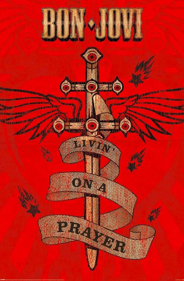 BON JOVI  LIVIN'ON A PRAYER MAXI POSTER (İTHAL)