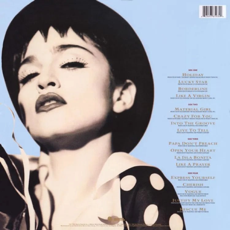 MADONNA  THE IMMACULATE COLLECTION (2LP)