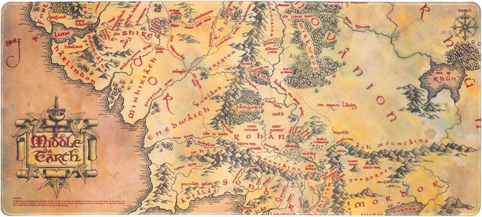 LORD OF THE RINGS XL OYUN MOUSE PAD (İTHAL)