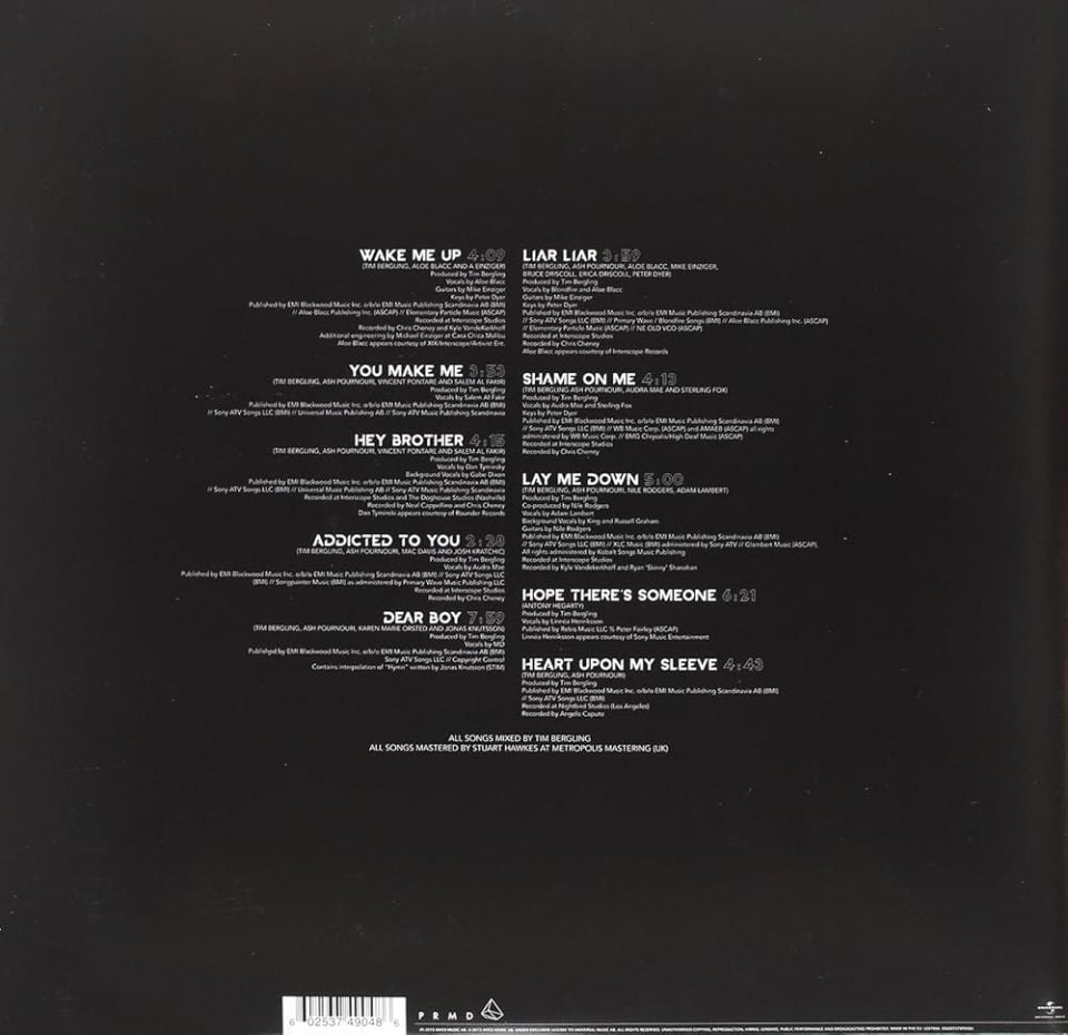 AVICII  TRUE (Limited Edition)  LP