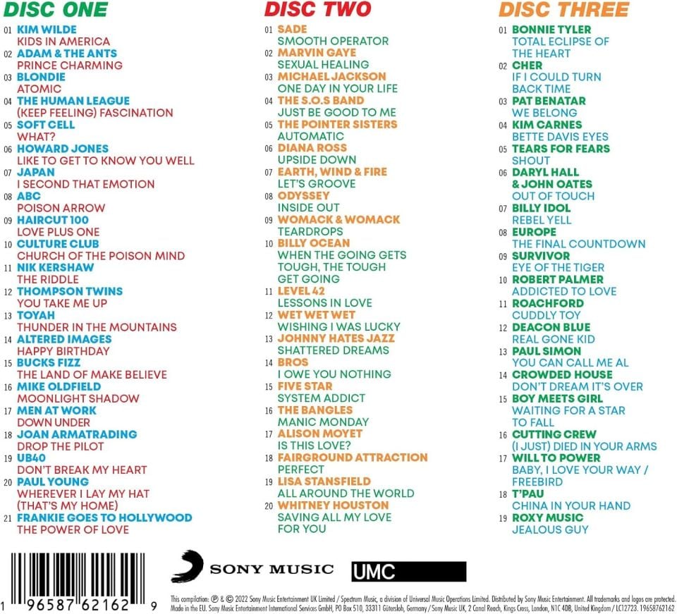 FANTASTIC 80's  (3CD)