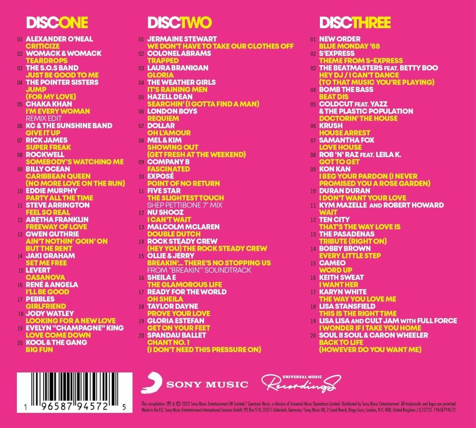 80's DANCE THE HITS ALBUM (3 CD)