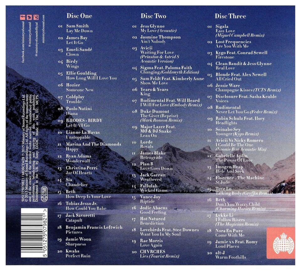 MINISTRY OF SOUND PERFECTLY CHILLED (3CD)