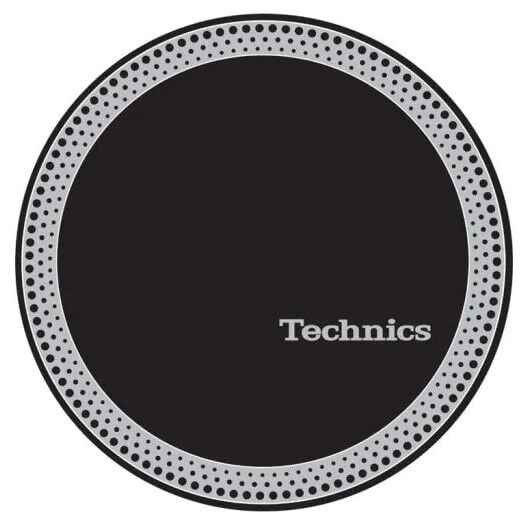 MAGMA TECHNICS GRİ NOKTALI SİYAH SLIPMAT (PİKAP KEÇESİ) (İKİLİ)