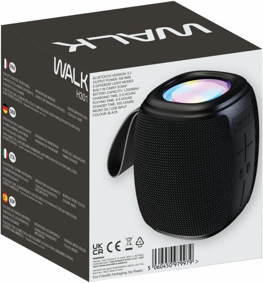 WALK AUDIO RMS WIRELESS 5 WATT PARTY IŞIKLI HOPERLÖR