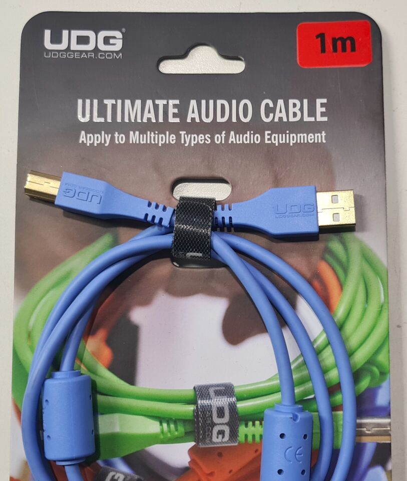 UDG SES KABLOSU USB 2.0 A-B MAVİ DÜZ (1metre)