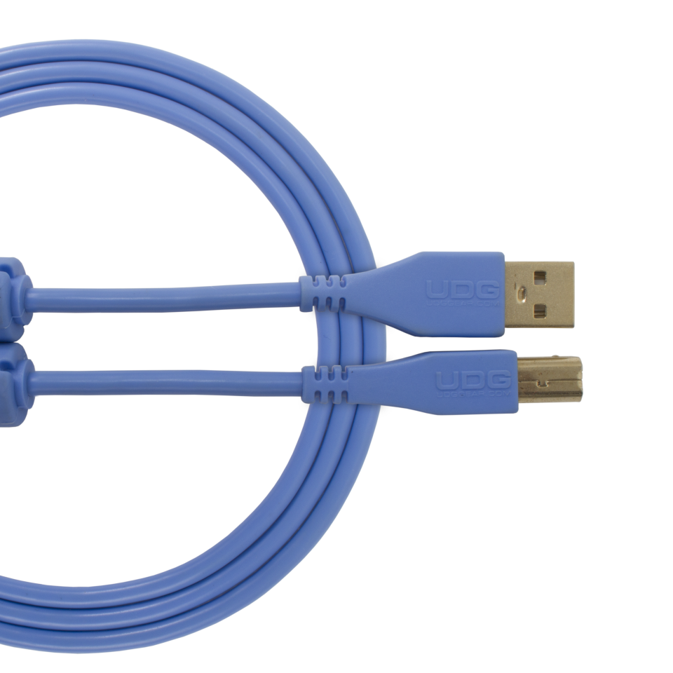 UDG SES KABLOSU USB 2.0 A-B MAVİ DÜZ (1metre)