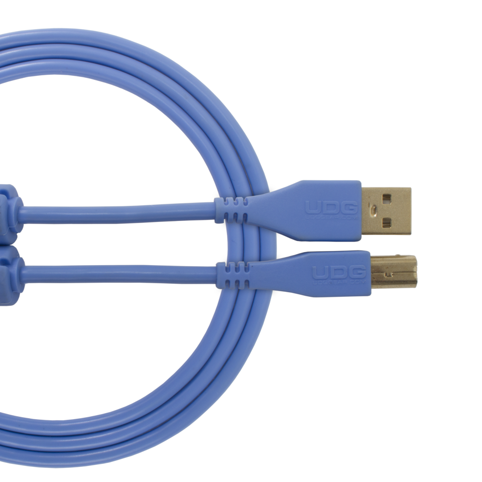 UDG SES KABLOSU USB 2.0 A-B MAVİ DÜZ (1metre)