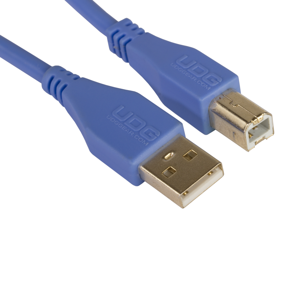 UDG SES KABLOSU USB 2.0 A-B MAVİ DÜZ (1metre)