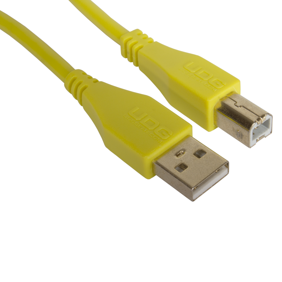 UDG SES KABLOSU USB 2.0 A-B SARI DÜZ (1metre)