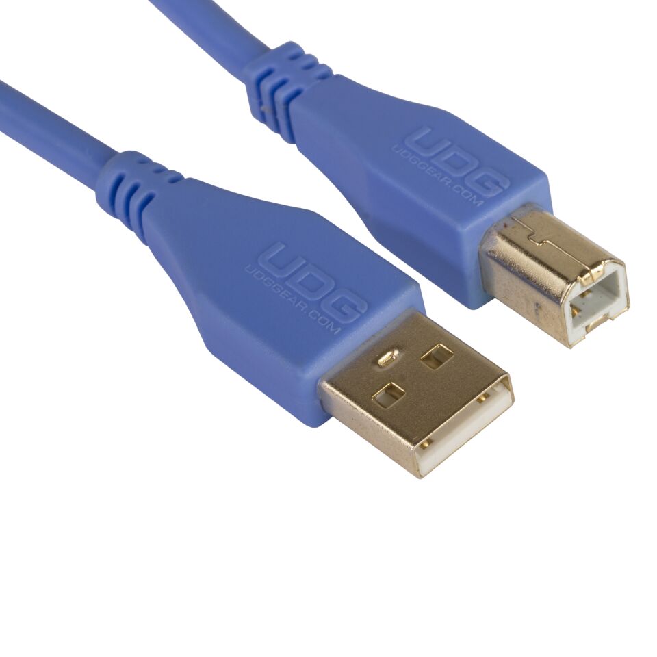 UDG SES KABLOSU USB 2.0 A-B MAVİ DÜZ (2metre)