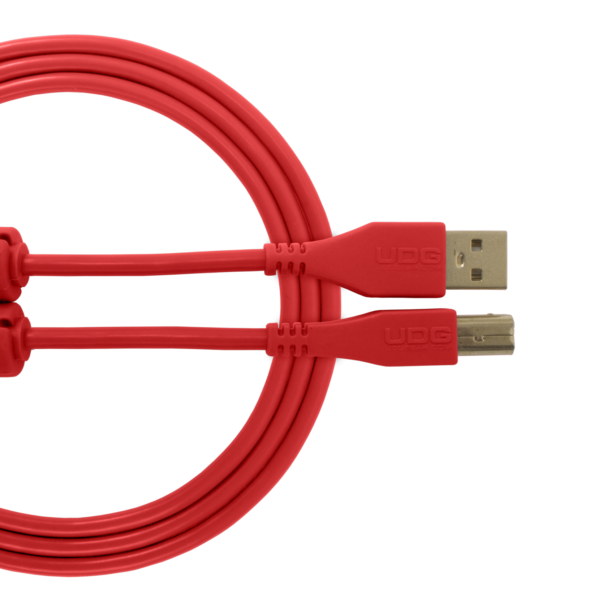 UDG SES KABLOSU USB 2.0 A-B KIRMIZI DÜZ (2metre)
