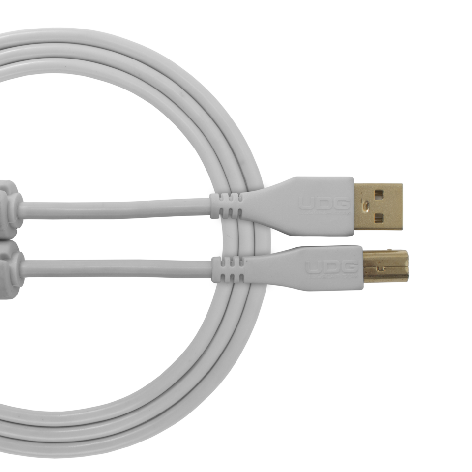 UDG SES KABLOSU USB 2.0 A-B BEYAZ DÜZ (2metre)