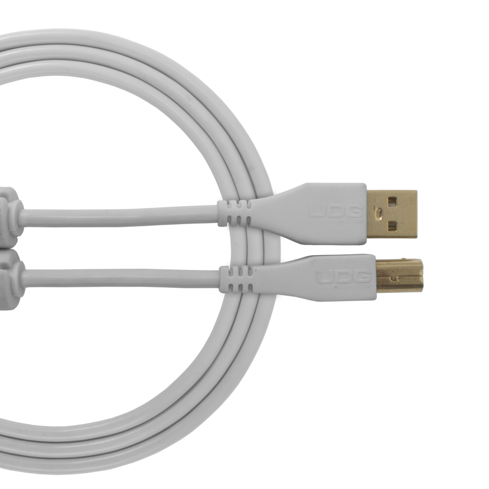 UDG SES KABLOSU USB 2.0 A-B BEYAZ DÜZ (2metre)