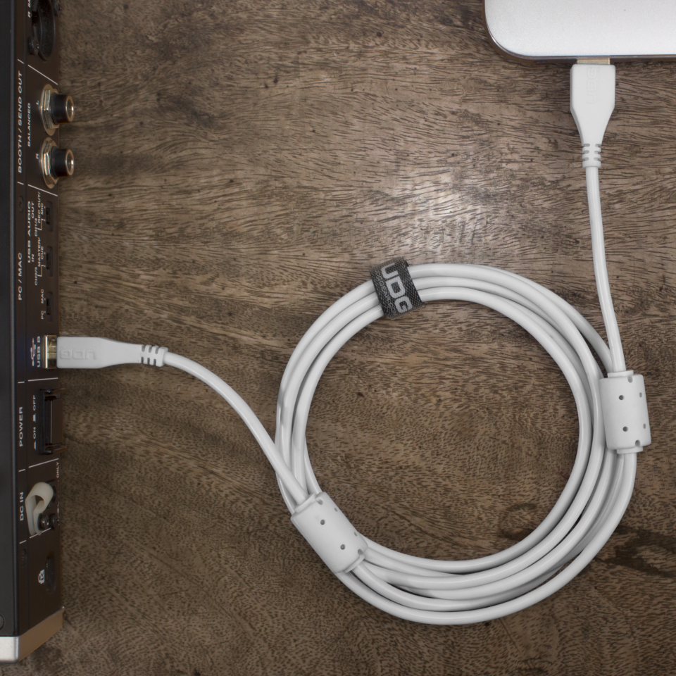 UDG SES KABLOSU USB 2.0 A-B BEYAZ DÜZ (2metre)
