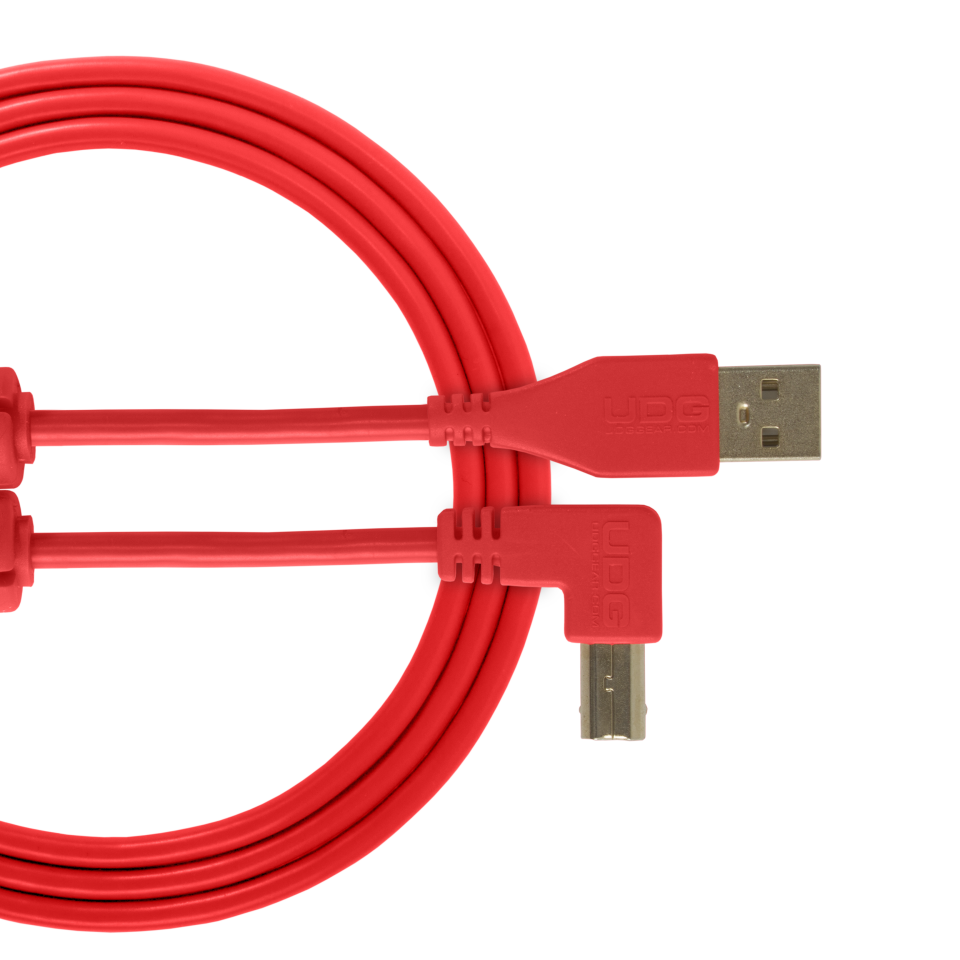 UDG SES KABLOSU USB 2.0 A-B KIRMIZI  AÇILI  (1metre)