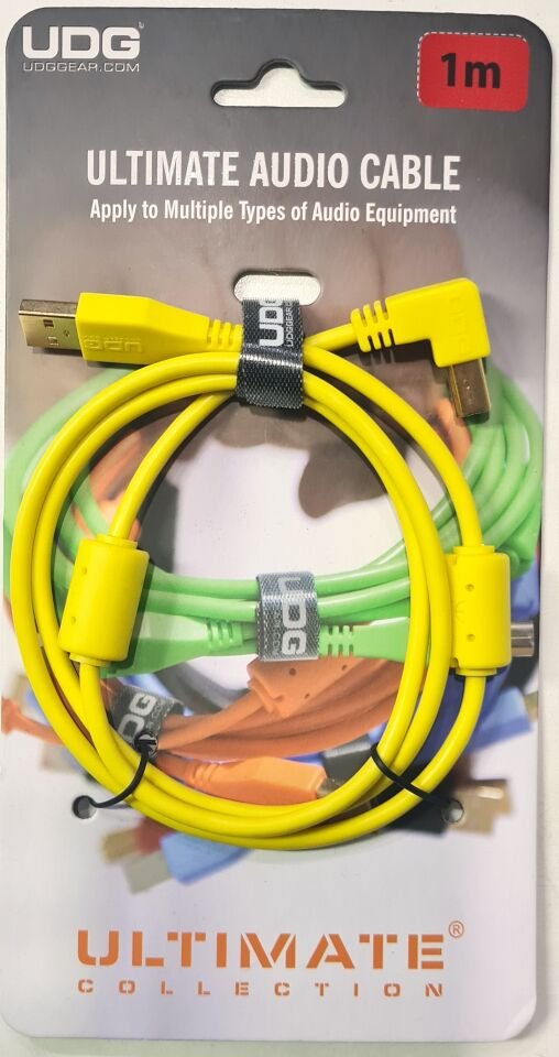 UDG SES KABLOSU USB 2.0 A-B SARI AÇILI (1metre)