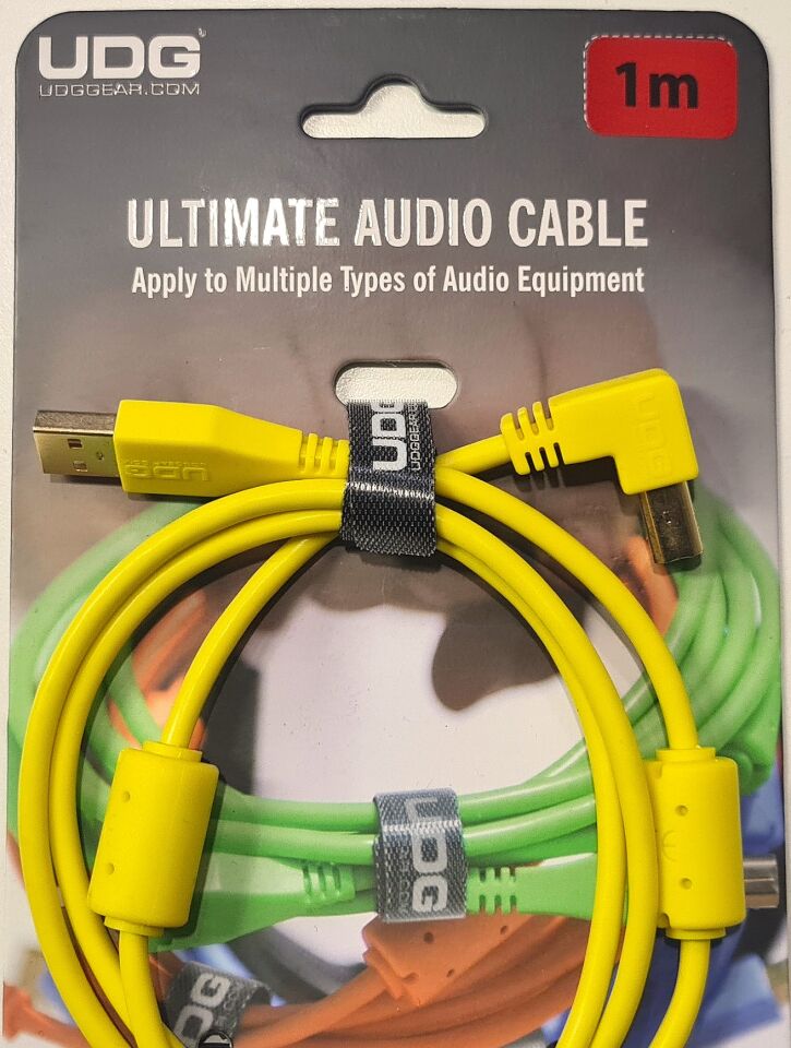 UDG SES KABLOSU USB 2.0 A-B SARI AÇILI (1metre)
