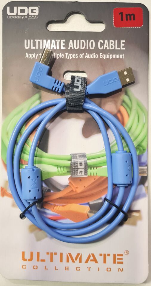 UDG SES KABLOSU USB 2.0 A-B MAVİ AÇILI (1metre)