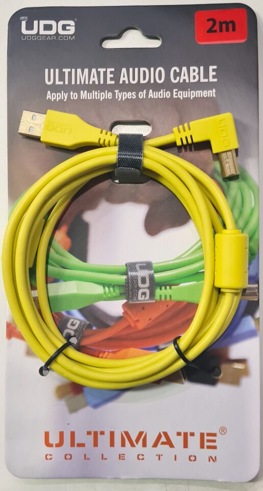 UDG SES KABLOSU USB 2.0 A-B SARI AÇILI (2metre)