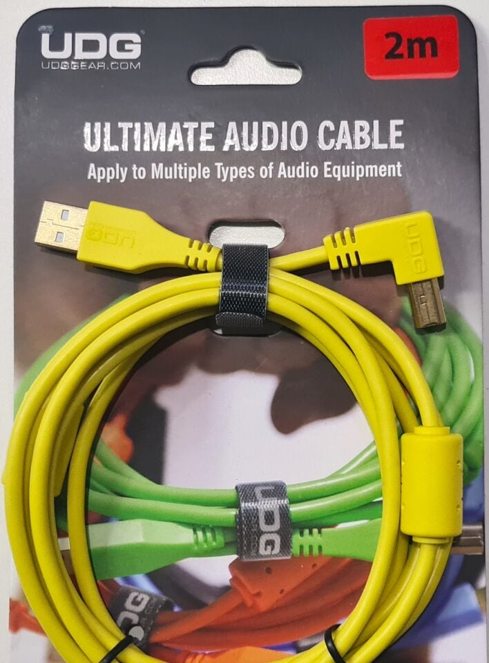 UDG SES KABLOSU USB 2.0 A-B SARI AÇILI (2metre)