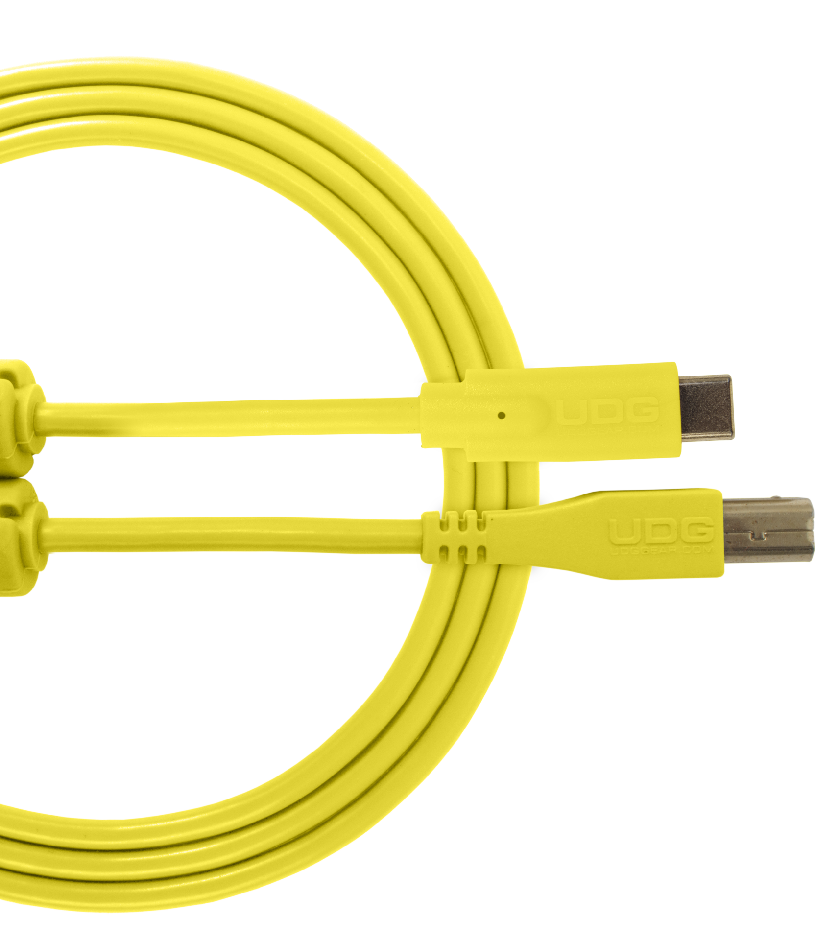 UDG SES KABLOSU USB 2.0 C-B SARI DÜZ (1,5 metre)