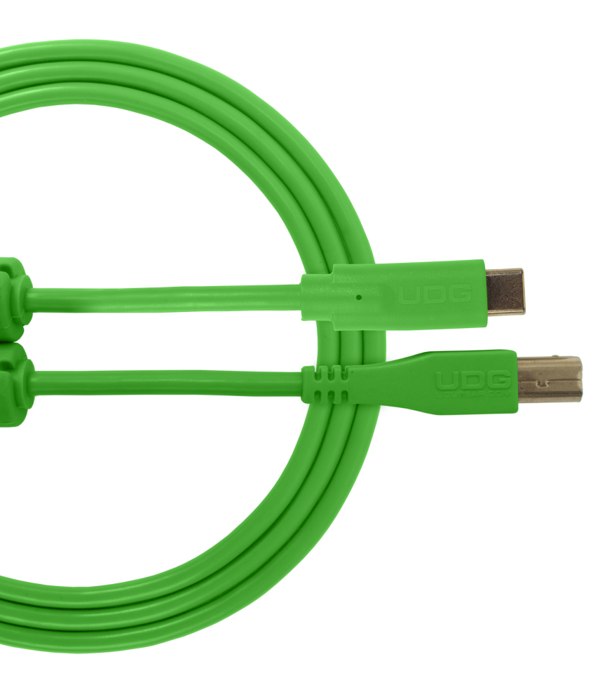 UDG SES KABLOSU USB 2.0 C-B YEŞİL  DÜZ (1,5 metre)