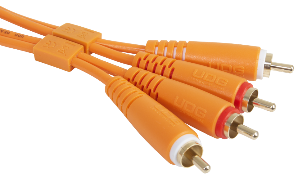 UDG ULTIMATE SES KABLOSU RCA-  RCA  TURUNCU DÜZ (1,50 METRE)