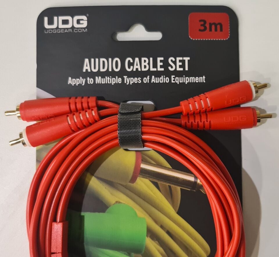 UDG ULTIMATE SES KABLOSU RCA- RCA KIRMIZI DÜZ (1,50 METRE)