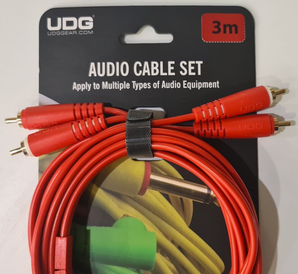 UDG ULTIMATE SES KABLOSU RCA- RCA KIRMIZI DÜZ (1,50 METRE)