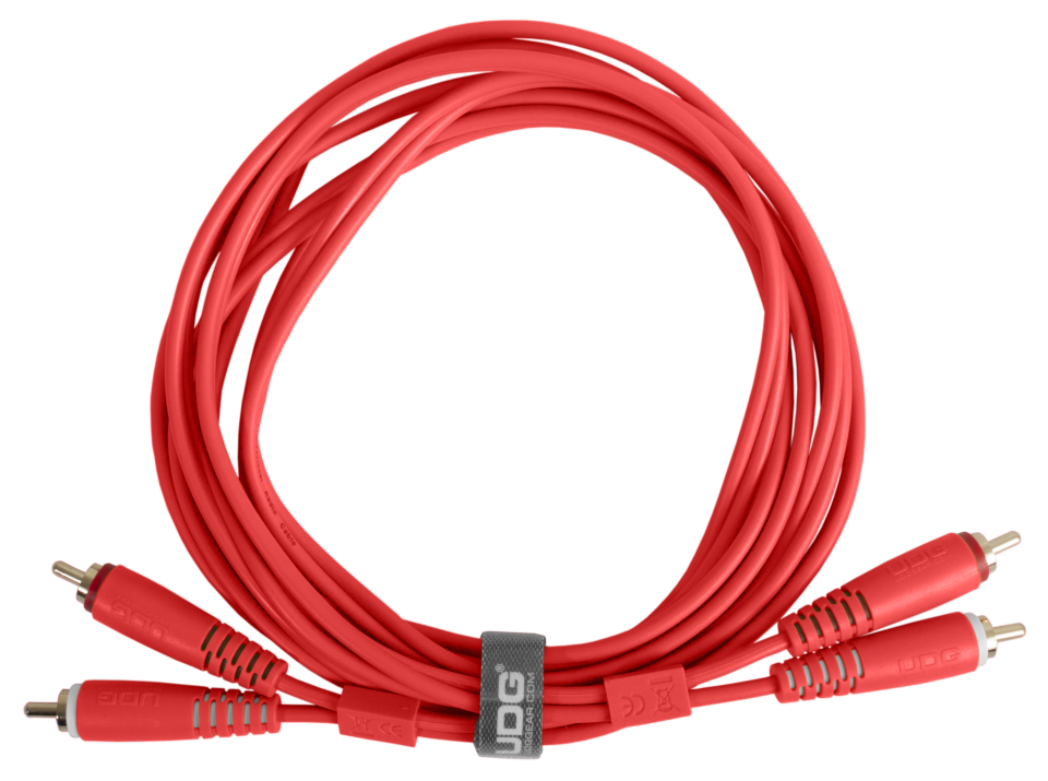 UDG ULTIMATE SES KABLOSU RCA- RCA KIRMIZI DÜZ (1,50 METRE)